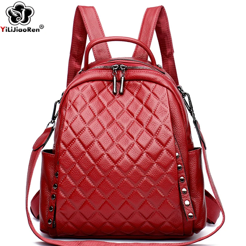 Genuine Leather Rucksack Women - Interior Design Women 评论和价格