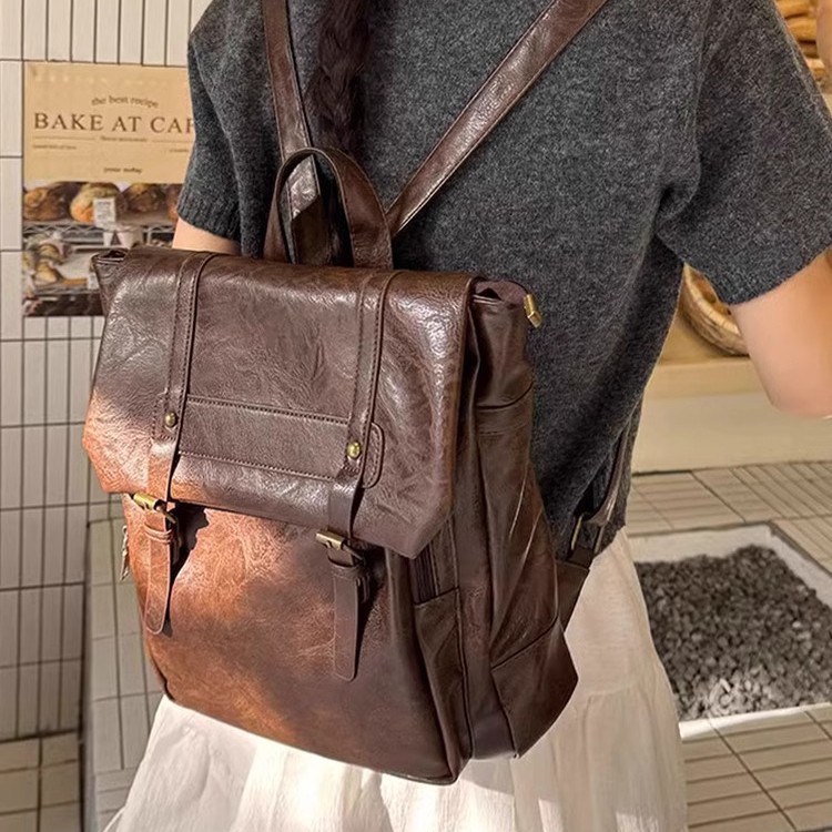 Women Casual Backpack PU Leath - Interior Design Women 评论和价格