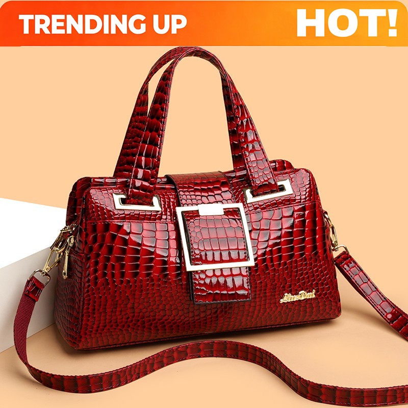 Luxury Crocodile Patterned Han - Interior Design Women 评论和价格