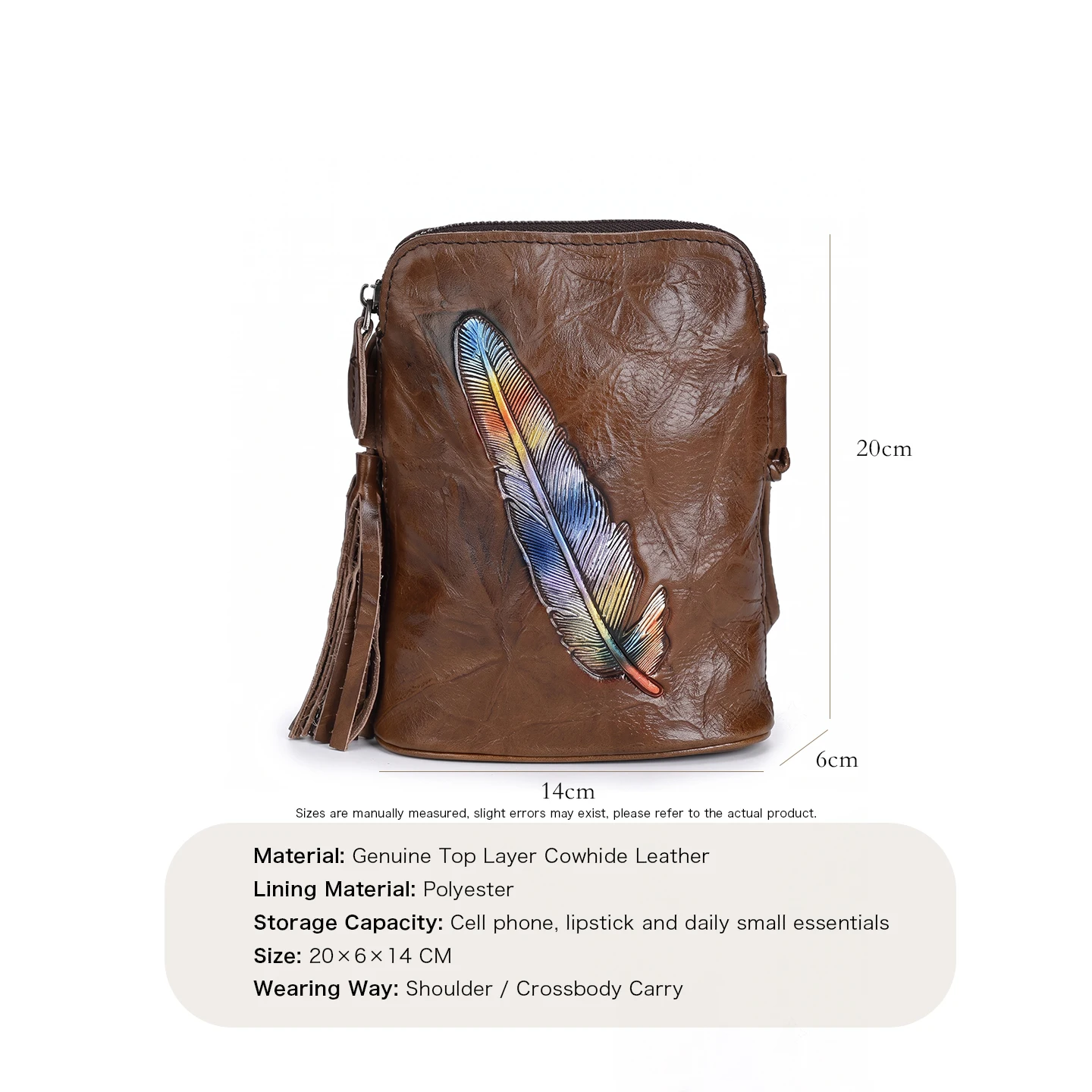 Women Mini Genuine Cowhide Cro - Interior Design Women 评论和价格