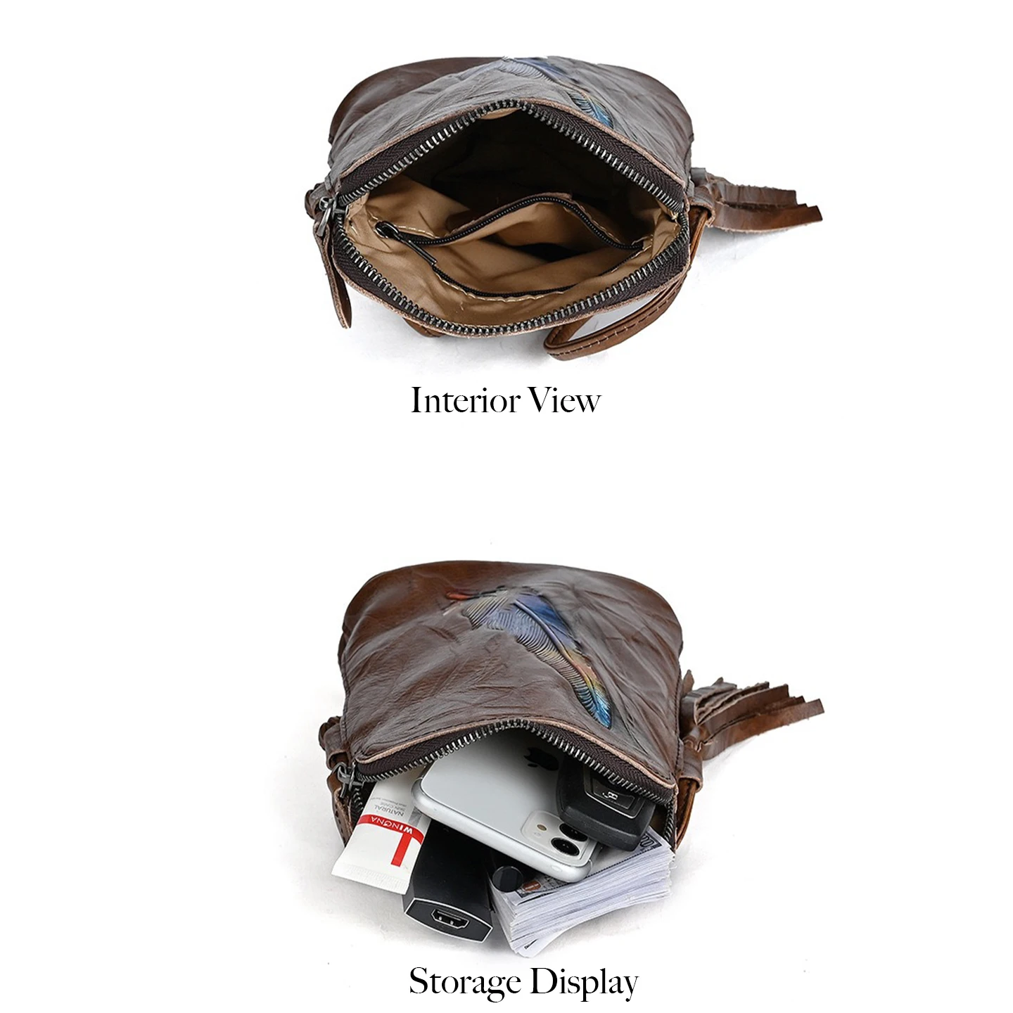 Women Mini Genuine Cowhide Cro - Interior Design Women 评论和价格