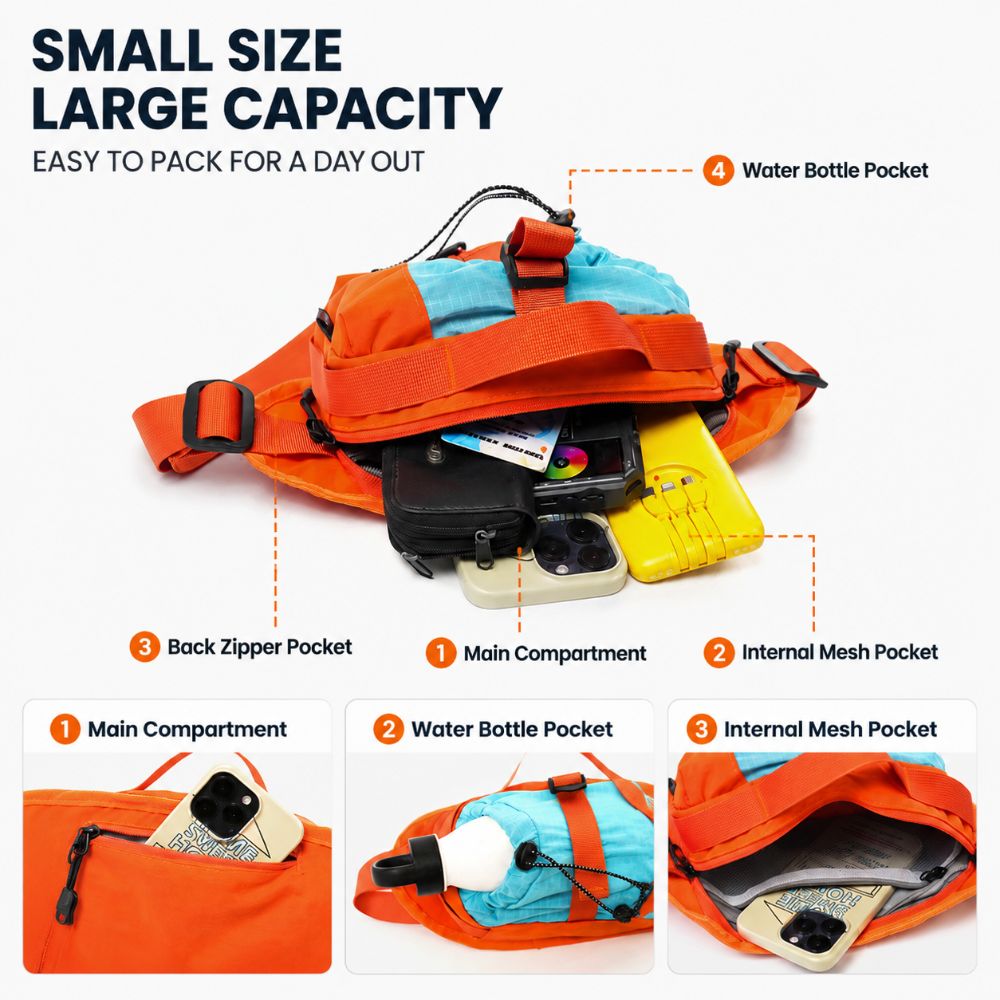 Korean Outdoor Crossbody Bag M - Interior Design Minimalist 评论和价格