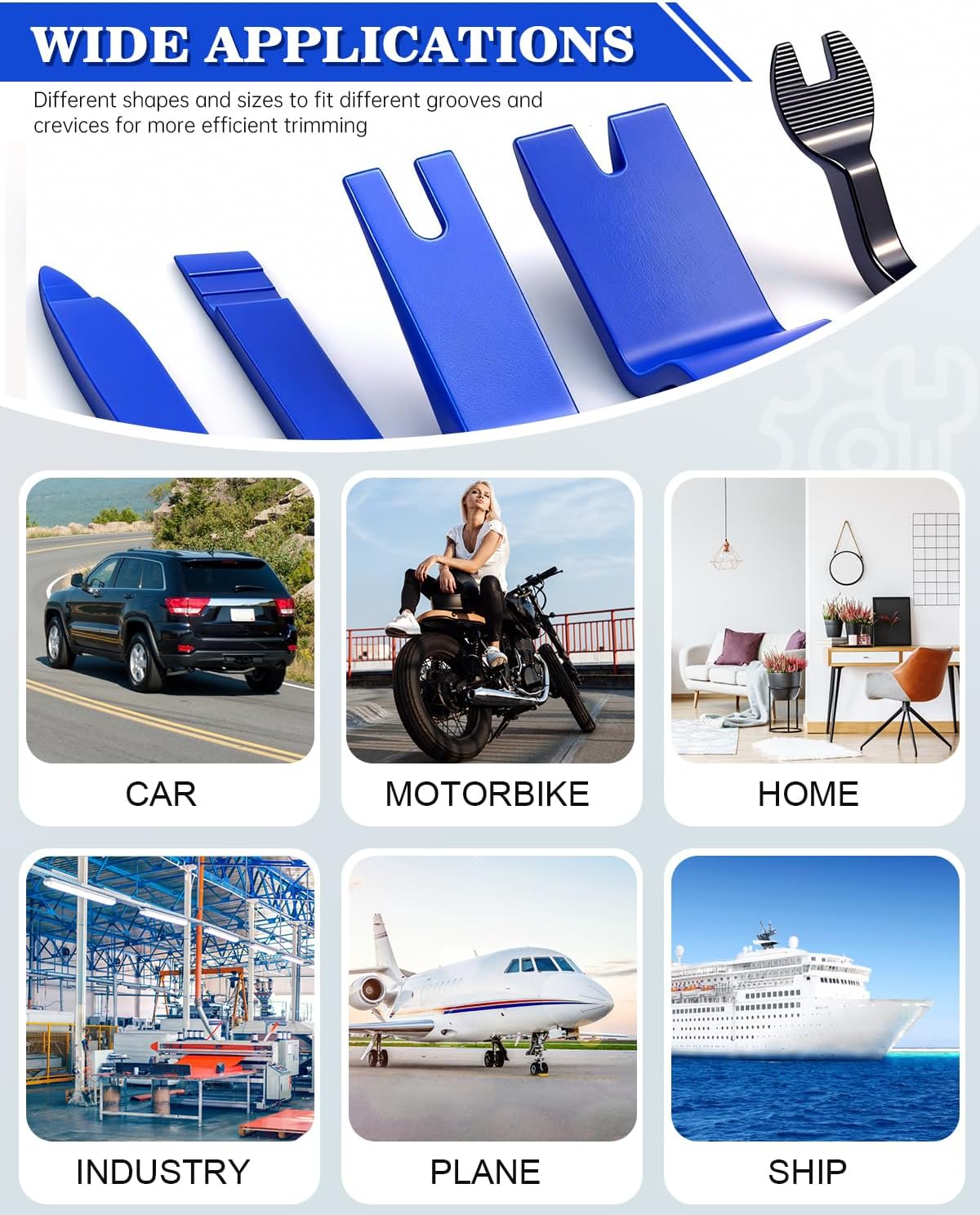8pcs Car Hand Tool Set Car Dis - Interior Design Tools 评论和价格