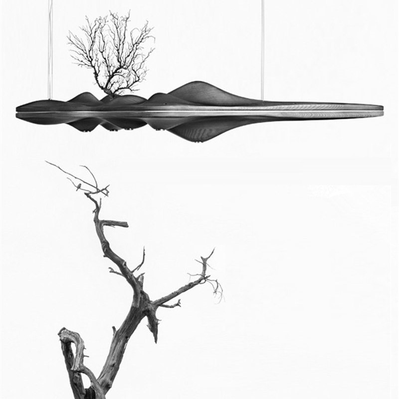 Wabi Sabi Wood Sculptural Moun - Interior Design Minimalist 评论和价格
